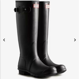 Hunter Rain Boots Tall - Black